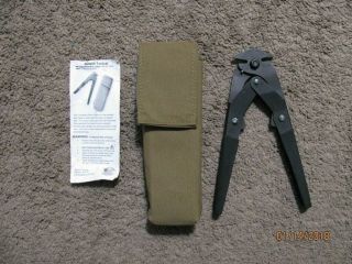 Military Concertina Or Chain Link Fence Wire Cutters With Coyote Sheath,