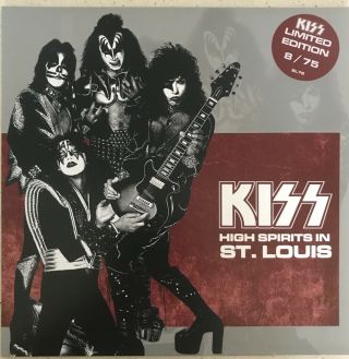 Kiss Rare Live Lp Red Vinyl St.  Louis Mo Usa 1976 Ltd.  Incl.  Large Photo