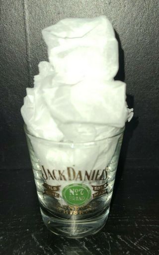 Jack Daniels 1960s Old No 7 Shot Glass " Old Time Sour Mash " Whiskey By Libby