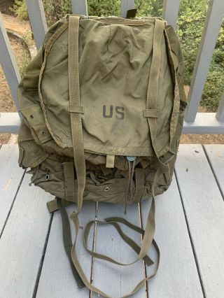 Backpack,  Us Military Lc - 1 Field Pack Large 1983 With Frame