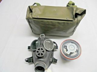 Swiss Army Gas Mask Youth Or Adult With Bag,  Filter & Mask