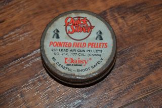 B21 - Daisy Quick Silver Pointed Field Pellets Lead Air Gun Pellets Tin