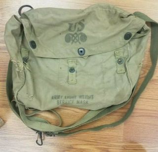 Ww2 Army Military Bag Backpack Satchel,  Adjustable Straps,  Olive Green