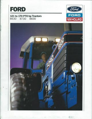 Farm Tractor Brochure - Ford - 8630 8730 8830 - 1991 (f7010)