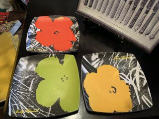 Set Of Vintage Andy Warhol Melanine Plates By Precidio