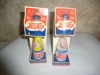 Pepsi Cola 6 Oz.  Baby Bottles 1994 Made In Usa Munchkin Bottling 5 Cent