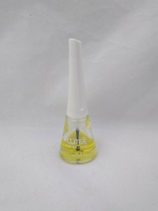 Cutex Nail Polish Vintage Tall Pointed Bottle Strong Strengthener With Nylon
