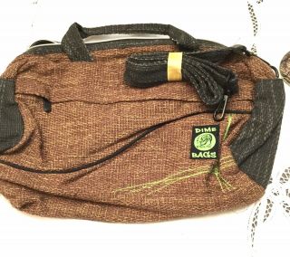Dime Bag Small Duffle Bag 15” W/tags Brown Hempster