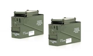 2 Pack Military 40mm,  Ba30,  Pa120 Ammo Can
