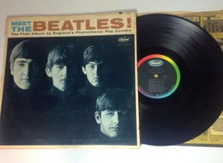 Meet The Beatles Vinyl Record Lp T 2047 First Album Mono