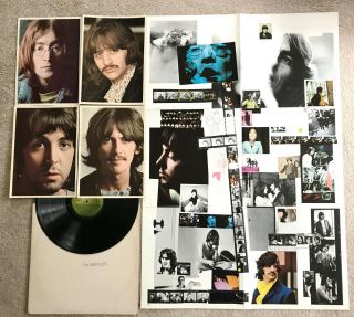 1968 The Beatles White Album Apple Swbo - 101 2lp Vinyl Complete Poster & 4 Photos