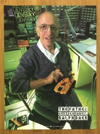 Vintage Ralph Baer " The Father Of Video Games " Print Ad/poster Magnavox Odyssey