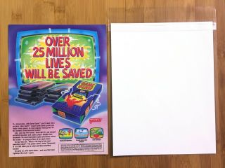 GAME GENIE NES Nintendo Sega Genesis 1991 Vintage Print Ad/Poster Authentic Rare 2