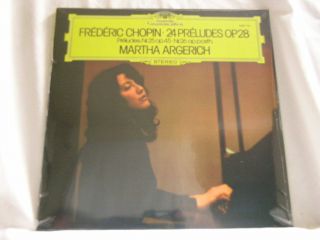 Martha Argerich Chopin 24 Preludes Op.  28 Piano 180 Gram Vinyl Lp