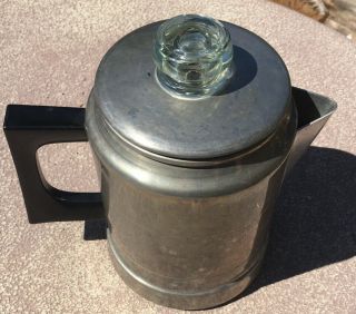 Cute Vintage 5 Cup Comet Aluminum Percolator Coffee Pot Camping Complete