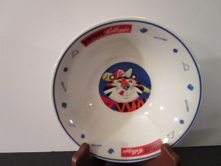 Vintage Kellogg’s Tony The Tiger Ceramic Cereal Bowls (baseball)