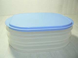 Tupperware 4 Pc Fridge Stackable Set For Cheese And Lunch Meat 2576h - 3 25750 - 3