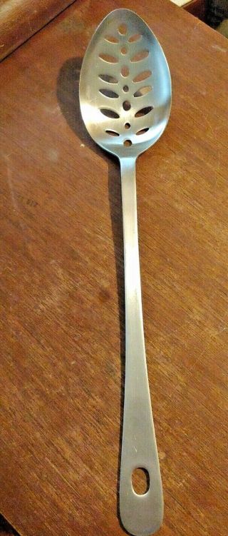 Vintage Amco 18/8 Stainless Steel Slotted Or Straining Spoon Japan