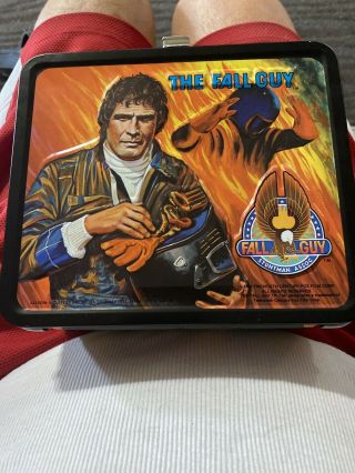Vintage 1981 Aladdin The Fall Guy Metal Lunch Box No Thermos