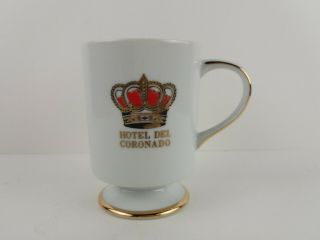 Vintage Hotel Del Coronado San Diego Royal Ann Fine China Pedestal Cup Mug