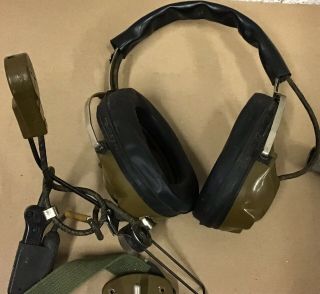 Vintage Military Surplus H - 161 C/U Radio Headset 2