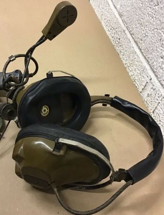 Vintage Military Surplus H - 161 C/U Radio Headset 3