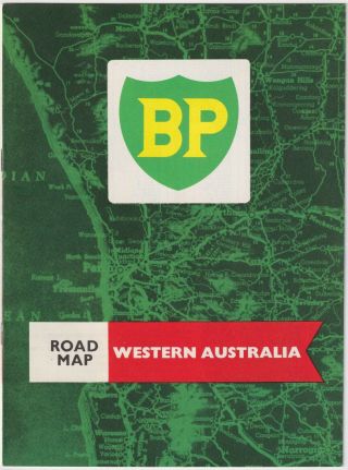 Western Australia - Bp Vintage Fold Out Road Map - 1960 