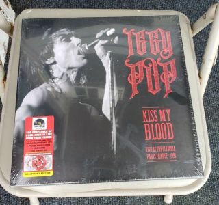 Iggy Pop Kiss My Blood 3xlp Box Set Splatter Color Vinyl,  Poster,  Dvd Rsd 2020
