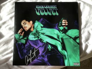 Adam Lambert Velvet Vinyl Album Signed And Queen