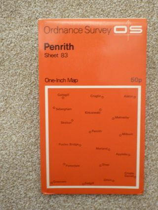 Penrith 1964 Vintage Ordnance Survey Map Sheet 83