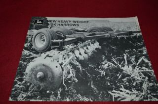 John Deere Heavy Weight Disk Harrows For 1970 Dealer 
