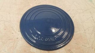 Le Creuset Blue 18 (18cm) Cast Iron Lid No Handle