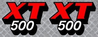 2 X Stickers Pour Xt500 Autocollants Moto Biker Enduro Trail - Xa006