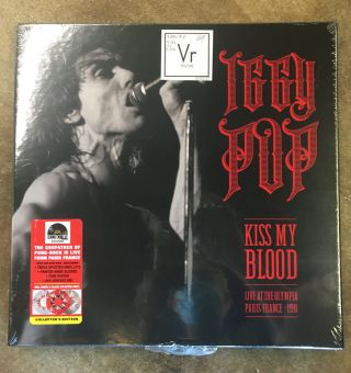 Iggy Pop - Kiss My Blood Lp Boxset Rsd 2020 Splatter Vinyl Tour Poster Dvd