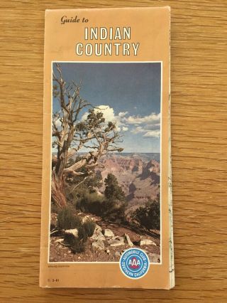 Vintage Aaa Road Map Indian Country - Arizona Colorado Utah Mexic0 - 2 - 81