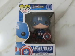 Funko Pop Marvel Captain America 10 Vaulted Avengers Rare Retired