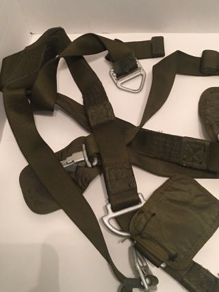 VINTAGE US MILITARY PARACHUTE HARNESS - SAFETY HARNESS 1983 3