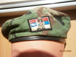 Serbia Army Volunteer Hat Patch Cockade Military Cap Krajina 1991 95 Yugoslavia