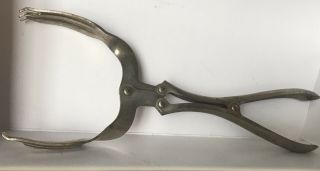 Vintage Handy Things Mechanical Metal Tongs/fork Tool Made In Usa Lqqk