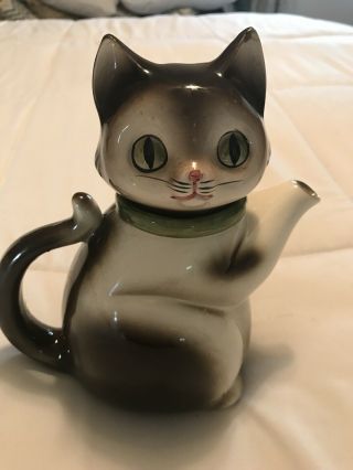 Siamese Cat Teapot - 1972 Cmi Japan—adorable