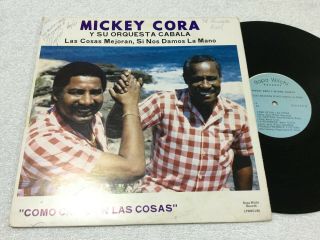 Lp Mickey Cora Y Su Orquesta Cabala " Como Cambian Las Cosas " Lp Vg,  Or Bt