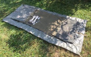 Military (survival) Hammock Tent / By Rothco / One Man / Canvas / Ropes & Rings
