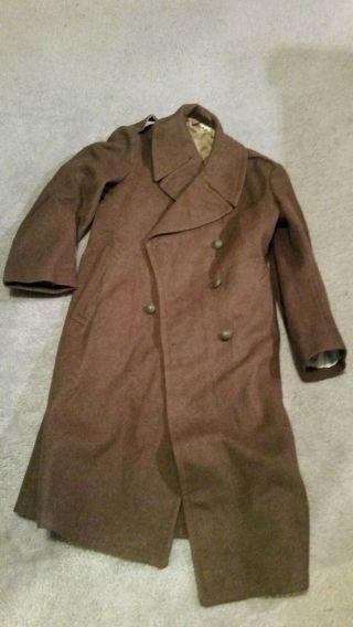 1960 French Military Wool Trench Coat