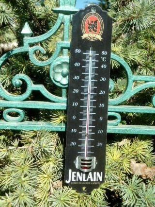 Plaque émaillée Thermomètre émaillé Bière Jenlain 25 Cm Fabriqué En France émail