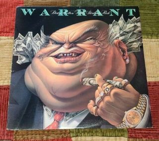 Warrant - Dirty Rotten Filthy Stinking Rich - Vinyl Lp 1989 Columbia Fc 44383