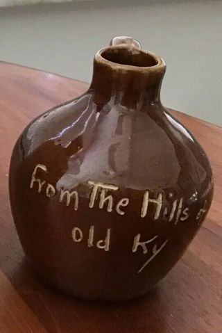 Old Stoneware Scratch Jug Souvenir Ky,  From The Hills Of Old Ky