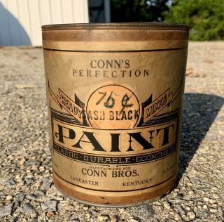 Lancaster Ky Kentucky Conn Brothers Sash Black Perfection Paint Can