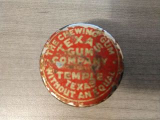 PEERLESS CHIPS CHEWING GUM TIN - Texas Gum Company - Empty 2