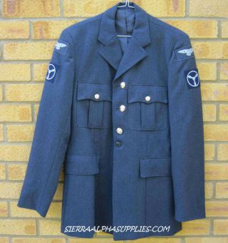 ROYAL AIR FORCE SURPLUS RAF No.  1 DRESS BLUE TUNIC GRADE MENS PARADE JACKET 2