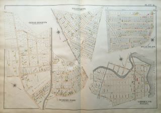 1898 Baltimore Co Md Cedar Heights St Denis Park Half Thorpe Lowrey Atlas Map